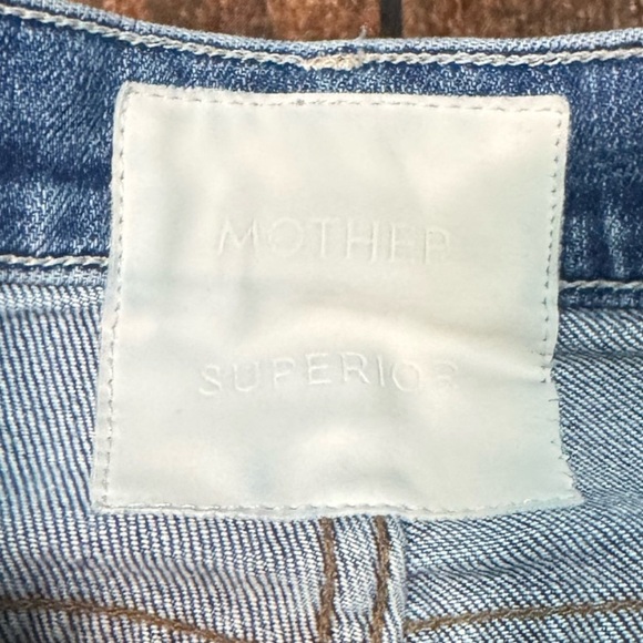 MOTHER Superior High Waisted Rider Skimp in Cowboys Don't Cry 27 - Picture 5 of 9